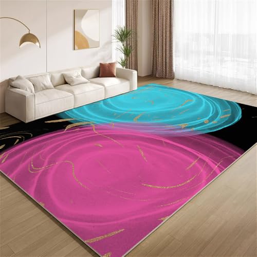 POKXAEU Modernes Rotblauschwarz Teppich Goldfolienstreifen Eingangsbereich-Teppich rutschfest Fußmatte weich waschbar Bodenteppich für Wohnzimmer Innenbereich Flur Matten 60x90cm POKXAEU Modernes Rotblauschwarz Teppich Goldfolienstreifen Eingangsbereich-Teppich rutschfest Fußmatte weich waschbar Bodenteppich für Wohnzimmer Innenbereich Flur Matten 60x90cm von POKXAEU