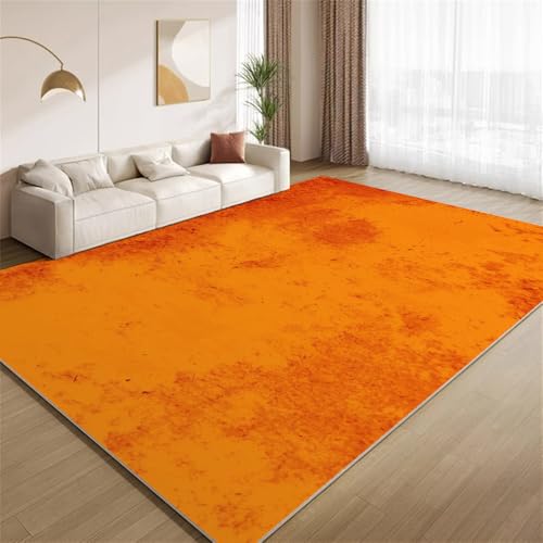 POKXAEU Retro-Orange Teppich Abstraktes Orange-Braun Rutschfester Bodenteppich weicher dünnen Kurzflor-Teppich für Wohnzimmer Schlafzimmer Küche Büro Esszimmer Hartholzboden 160x200cm POKXAEU Retro-Orange Teppich Abstraktes Orange-Braun Rutschfester Bodenteppich weicher dünnen Kurzflor-Teppich für Wohnzimmer Schlafzimmer Küche Büro Esszimmer Hartholzboden 160x200cm von POKXAEU