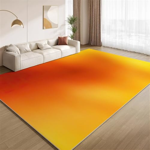 POKXAEU Retro Orangebraun Teppich Ombré-Burned Orange Waschbarer Wohnzimmer-Schlafzimmer-Teppich weich rutschfest Kurzflor Matte für Bauernhaus Zuhause Boden Flur 120x150cm POKXAEU Retro Orangebraun Teppich Ombré-Burned Orange Waschbarer Wohnzimmer-Schlafzimmer-Teppich weich rutschfest Kurzflor Matte für Bauernhaus Zuhause Boden Flur 120x150cm von POKXAEU