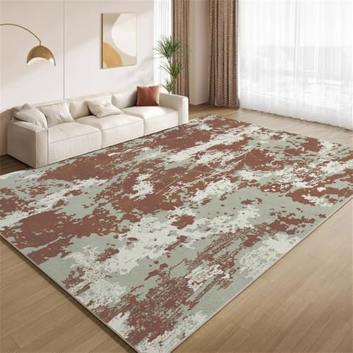 POKXAEU Retrorostrot Teppich Abstraktes Rost-Graffiti Waschbarer Wohnzimmer-Schlafzimmer-Teppich weich rutschfest Kurzflor Matte für Bauernhaus Zuhause Boden Flur 120x150cm POKXAEU Retrorostrot Teppich Abstraktes Rost-Graffiti Waschbarer Wohnzimmer-Schlafzimmer-Teppich weich rutschfest Kurzflor Matte für Bauernhaus Zuhause Boden Flur 120x150cm von POKXAEU
