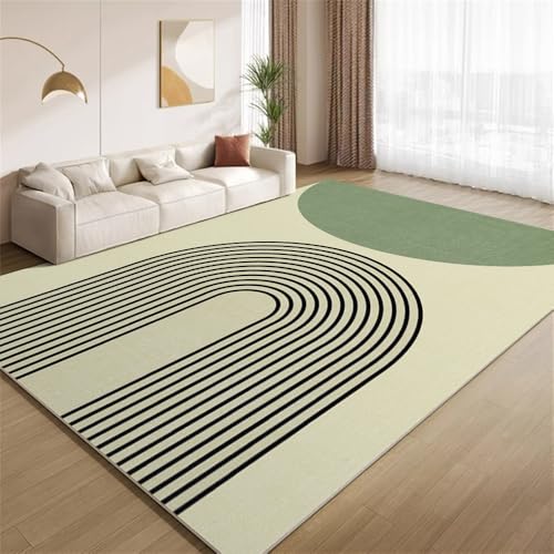POKXAEU Vintage-Grün-Boho Teppich Moderne Mid-Century-Kunst Eingangsbereich-Teppich rutschfest Fußmatte weich waschbar Bodenteppich für Wohnzimmer Innenbereich Flur Matten 60x90cm POKXAEU Vintage-Grün-Boho Teppich Moderne Mid-Century-Kunst Eingangsbereich-Teppich rutschfest Fußmatte weich waschbar Bodenteppich für Wohnzimmer Innenbereich Flur Matten 60x90cm von POKXAEU