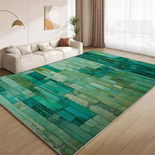 POKXAEU Vintage Rostgrün Teppich Retro-Altgrün Rutschfester Bodendekor-Teppich weicher Kurzflor-Akzentteppich für Innenräume Wohnzimmer Schlafzimmer Spielzimmer Foyer 150x240cm POKXAEU Vintage Rostgrün Teppich Retro-Altgrün Rutschfester Bodendekor-Teppich weicher Kurzflor-Akzentteppich für Innenräume Wohnzimmer Schlafzimmer Spielzimmer Foyer 150x240cm von POKXAEU