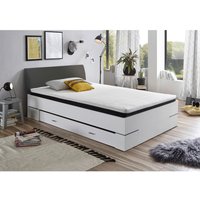 Futonbett Lena weiß anthrazit Liegefläche B/L: ca. 140x200 cm von XXXL