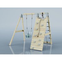 Klettergerüst Schneehase aus Holz in Blau - Polarplay von POLARPLAY