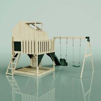 Spielturm Lasse aus Holz in GrünBabyschaukel - Polarplay Spielturm Lasse aus Holz in GrünBabyschaukel - Polarplay von POLARPLAY