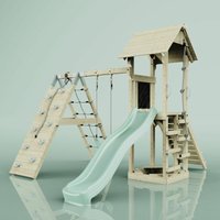 Spielturm Trondheim aus Holz in Grün, - Grün - Polarplay von POLARPLAY