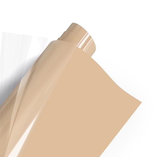 POLI-FLEX TURBO Flexfolie Meterware Farbauswahl für T-Shirts, Breite:13.9 cm ideale Breite für Cricut Joy(TM), Farbe:4954 SAND-BEIGE von POLI-TAPE