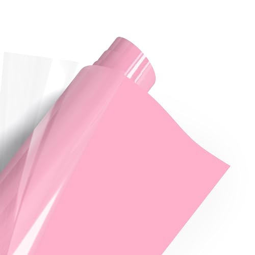 POLI-FLEX TURBO Flexfolie Meterware Farbauswahl für T-Shirts, Breite:13.9 cm ideale Breite für Cricut Joy(TM), Farbe:4961 BABY-PINK von POLI-TAPE