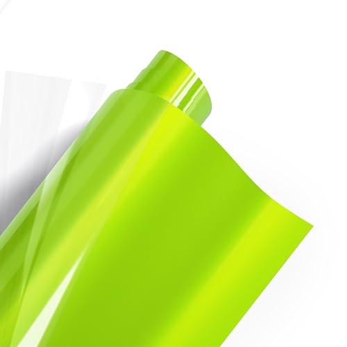 POLI-FLEX TURBO Flexfolie Meterware Farbauswahl für T-Shirts, Breite:30.5 cm, Farbe:4933 BRIGHT-LIME von POLI-TAPE