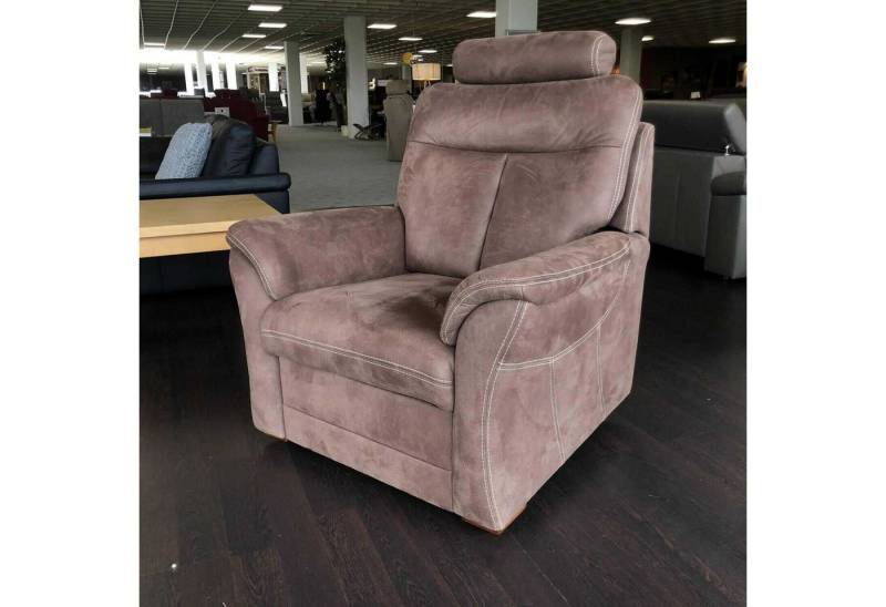 POLIPOL Relaxsessel Relaxsessel LS5026 Bezug: Stoff Deluxe Schoko Kontrastnaht Beige von POLIPOL