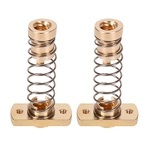 2er-Pack CR10 Z-Achse T8 Anti-Rückschlag-Mutter, federbelastet, Eliminierungslücke, Messingmuttern für Upgrade Ender 3 Ender 3s Ender 3 Pro V2 CR-10 Tornado 3D-Drucker 8 mm Acme-Gewindestange von POLISI3D