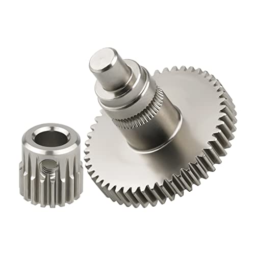 Hochpräzisions-Extruder-Set, vernickelt, gehärteter Stahl, Mini-Motor-Extrudersporn für Prusa Mini 3D-Drucker von POLISI3D