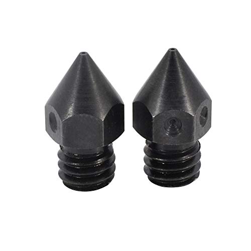 MK8 Hochtemperatur-Düse aus gehärtetem Werkzeugstahl, 0,6 mm, für 1,75 mm Makerbot, Creality CR-10 All Metal Hotend, Ender 3 Pro Ender-3s, Ender 5, CraftBot, Prusa i3 3D-Drucker, 2 Stück, 2x0.6mm, 1 MK8 Hochtemperatur-Düse aus gehärtetem Werkzeugstahl, 0,6 mm, für 1,75 mm Makerbot, Creality CR-10 All Metal Hotend, Ender 3 Pro Ender-3s, Ender 5, CraftBot, Prusa i3 3D-Drucker, 2 Stück, 2x0.6mm, 1 von POLISI3D