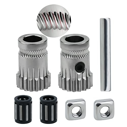Schräge Zähne, hohe Präzision, MK3s + Dual-Drive Getriebe, gehärteter Stahl, vernickelt, 5mm Bohrung kompatibel mit Creality CR10S PRO DDB Extruder Prusa i3 MK3 MK2/MK2S/MK2.5 MK3S+ 3D-Drucker Schräge Zähne, hohe Präzision, MK3s + Dual-Drive Getriebe, gehärteter Stahl, vernickelt, 5mm Bohrung kompatibel mit Creality CR10S PRO DDB Extruder Prusa i3 MK3 MK2/MK2S/MK2.5 MK3S+ 3D-Drucker von POLISI3D