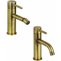 Pollini Acqua Design - Badezimmer-Set aus Bronze komplett mit Waschbecken und Bidet Pollini Jessy KITKJES1 von POLLINI ACQUA DESIGN