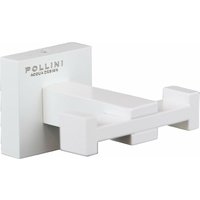 Doppelter Handtuchhalter mit Wandbefestigung Pollini Acqua Design Live LV12071 weiß matt - weiß matt von POLLINI ACQUA DESIGN