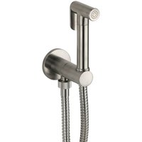 Hydrobrush-Wasserhahn zur Toilettenreinigung in gebürstetem Stahl Pollini Jessy D79171203NS edelstahl gebürstet von POLLINI ACQUA DESIGN