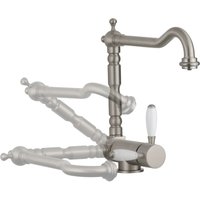 Klappbarer Küchenspülenmischer in Antik-Nickel-Farbe mit Filterwasserfunktion Pollini FILTRA OLD 52000131100 Nickel Antik Klappbarer Küchenspülenmischer in Antik-Nickel-Farbe mit Filterwasserfunktion Pollini FILTRA OLD 52000131100 Nickel Antik von POLLINI ACQUA DESIGN