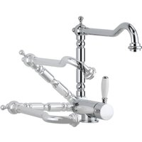 Küchenmischbatterie mit 4-Wege-Klappauslauf, gefiltertes Wasser, antik-verchromter Auslauf Pollini FILTRA OLD 52000120000 Chrom Küchenmischbatterie mit 4-Wege-Klappauslauf, gefiltertes Wasser, antik-verchromter Auslauf Pollini FILTRA OLD 52000120000 Chrom von POLLINI ACQUA DESIGN