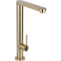 Moderner Küchenspültischmischer in gebürstetem Gold-PVD-Farbton mit verstellbarem Auslauf Pollini AG0020C Gebürstetes Gold-PVD Moderner Küchenspültischmischer in gebürstetem Gold-PVD-Farbton mit verstellbarem Auslauf Pollini AG0020C Gebürstetes Gold-PVD von POLLINI ACQUA DESIGN