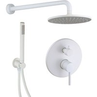 Komplettes Duschset in Deckweiß mit 200 mm Duschkopf Pollini Jessy C477355255BO weiß matt Komplettes Duschset in Deckweiß mit 200 mm Duschkopf Pollini Jessy C477355255BO weiß matt von POLLINI ACQUA DESIGN