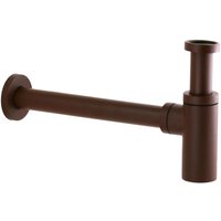 Pollini Acqua Design - Rostfarbener Spülbeckensiphon aus Messing mit Revisionsdeckel SI0000103A4 Rost von POLLINI ACQUA DESIGN