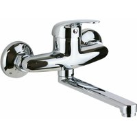 Pollini Acqua Design - Spültischmischer zur Wandmontage mit geradem Auslauf Pollini MXB006003CR Chrom von POLLINI ACQUA DESIGN