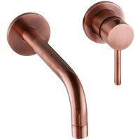 Wandmontierter Waschtischmischer in kupferfarbener moderner Linie Pollini Jessy MXLIMCMMCRA Kupfer Wandmontierter Waschtischmischer in kupferfarbener moderner Linie Pollini Jessy MXLIMCMMCRA Kupfer von POLLINI ACQUA DESIGN