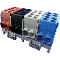 Hauptleitungs-Abzweigklemme - braun.schwarz, blau, grau 8x Eingang 25 mm² / Ausgang 16 mm² von POLLMANN