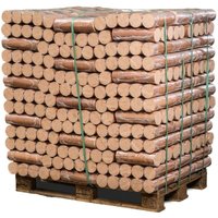 Premium Buchenholzbriketts 960kg Palette / Briketts für Kamin und Kaminofen, Holzbriketts Hartholz - Pollmeier von POLLMEIER