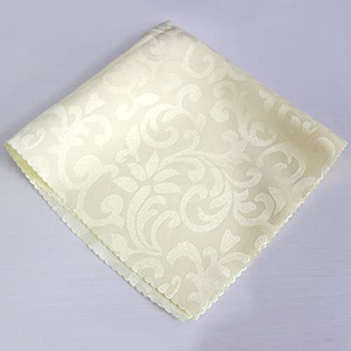 POLOC 10 Stück 48 x 48 cm Polyester Damast Servietten Hochzeit Dinner Tuch Event Hotel Party Dekoration Home Serviette von POLOC