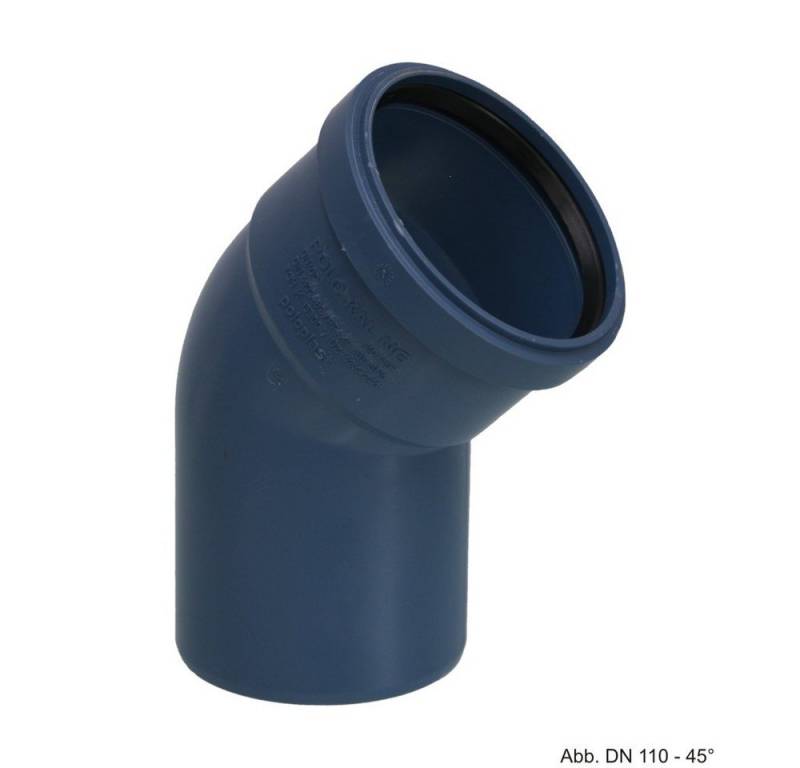 POLOPLAST Wasserrohr POLOPLAST POLO-KAL NG Bogen DN 125, 45 Grad von POLOPLAST