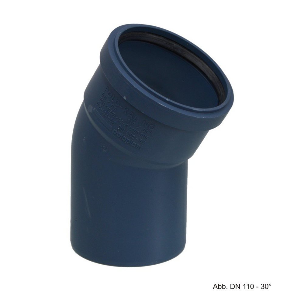POLOPLAST Wasserrohr POLOPLAST POLO-KAL NG Bogen DN 40, 30 Grad von POLOPLAST