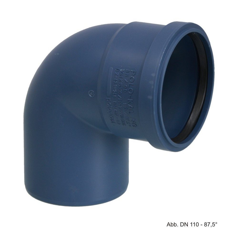 POLOPLAST Wasserrohr POLOPLAST POLO-KAL NG Bogen DN 40, 87,5 Grad von POLOPLAST