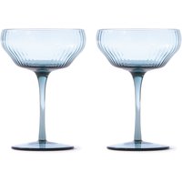 Pols Potten - Pum Coupe Glas, hellblau (2er-Set) von POLSPOTTEN