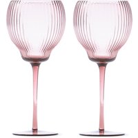 Pols Potten - Pum Coupe Weinglas S, dunkelviolett (2er-Set) von POLSPOTTEN