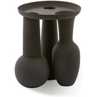 Pols Potten - Roman Vase & Plate, schwarz von POLSPOTTEN