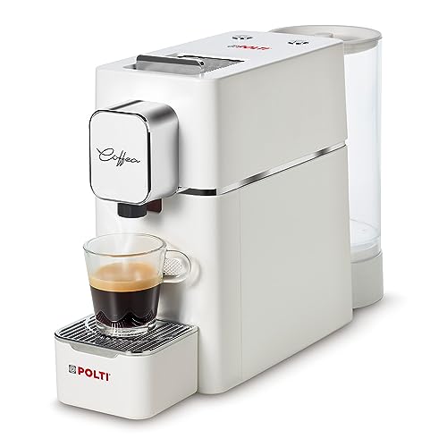 Polti Coffea S15W, Espressomaschine, kompatibel mit E.S.E. 44 mm, Tank 0,85 l, Pumpendruck 19 bar, Weiß von POLTI