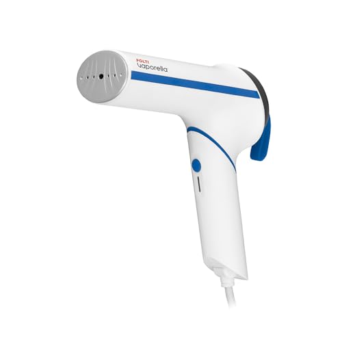 POLTI Vaporella Vertical Styler GSM50B Kompakter Dampfglätter mit Klappgriff und Sohle aus Aluminium, Leistung 800 W, bereit in 30 Sekunden, Ref. GSM50B – Weiß und Blau POLTI Vaporella Vertical Styler GSM50B Kompakter Dampfglätter mit Klappgriff und Sohle aus Aluminium, Leistung 800 W, bereit in 30 Sekunden, Ref. GSM50B – Weiß und Blau von POLTI
