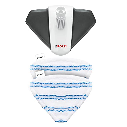 Polti Vaporetto PAEU0400 Dreieckige Dampfdüse mit 2 Mikrofasertüchern, ideal für die Reinigung flacher Oberflächen von POLTI