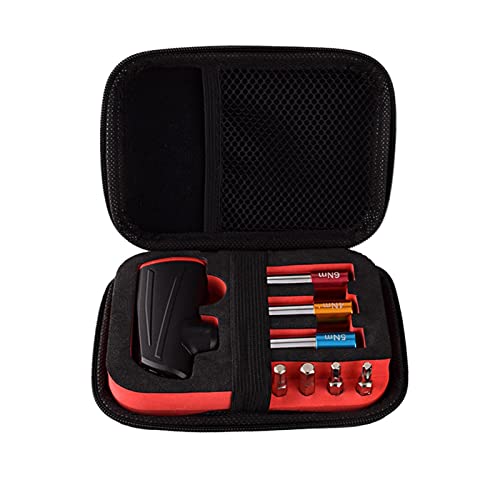 POLXLMOFXO 1/4 Zoll Bit-Schnittstelle Stahl T-Typ Feste Torsionsschlüsselbits Fahrradreparaturen Kit 4/5 / 6nm Torsion Anschlussstange mit Taschen von POLXLMOFXO