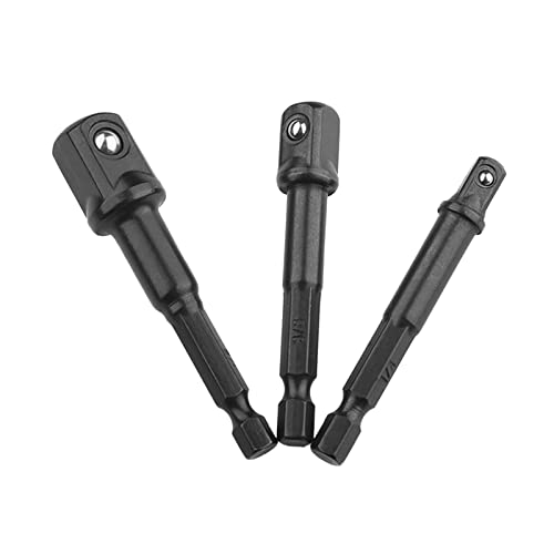 POLXLMOFXO 2. 4 STÜCK Aufprallverlängerung & Sockeladapter Anschlussstange Sechskant Schaft Bohrer Verlängerungsbit Socket Set Kit Portable(16PCS) von POLXLMOFXO