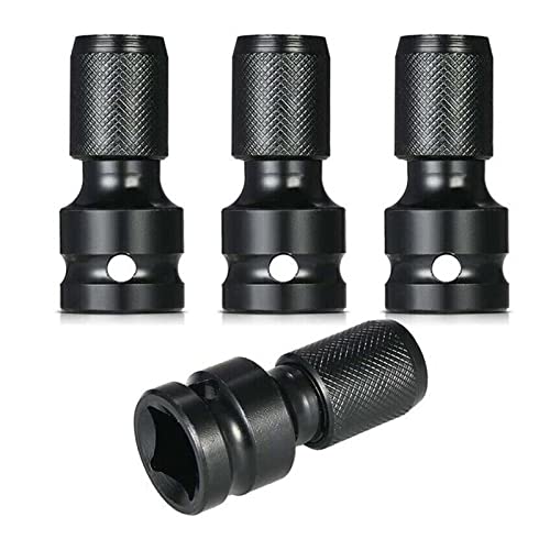 POLXLMOFXO 4 STÜCKE Schraubenschlüsseladapter 1/2 Zoll Quadratische Fahrt zu 1/4 Sechskantscheider Ratchet Sockeladapter Impact Tool Driver Converter von POLXLMOFXO