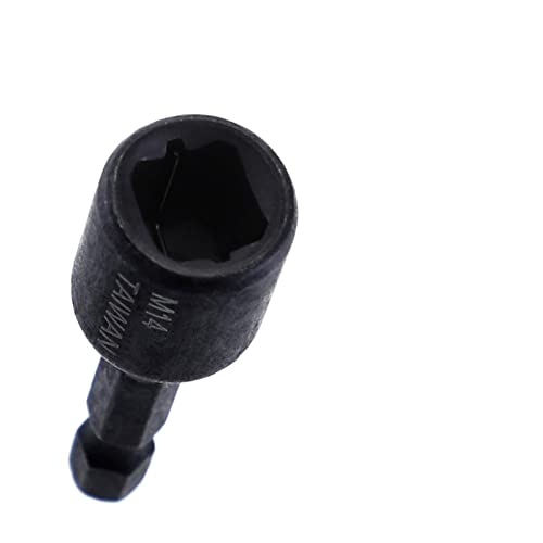 POLXLMOFXO 7 teile/satz Schraubabsichter-Buchse-Adapter 1/4 "SEX-Schaft-Quadrat-Treiber-Tap-Adapter for M4 M5 M6 M8 M10 M12 M14 Maschinenhahn-Tools von POLXLMOFXO