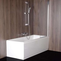 Polysan Spera - Badewannenabtrennung 65x150 cm, Aluminium glänzend/Klarglas BS-65 von POLYSAN