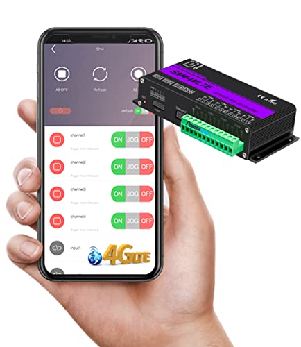 Drahtloses GSM-Smart-Steuermodul 4G SM4-WLTE Full Netcom 4G 4-Wege-Fernbedienung Telefon SMS-Alarm Eingangsverbindung Wasserpumpe vorwärts und rückwärts Intelligenter Fernschalter von POMIACAM