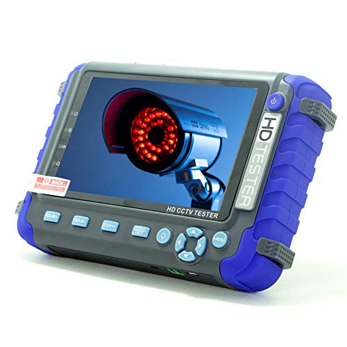 Professioneller CCTV-Tester IV8C 5 Zoll 8MP AHD TVI 8MP CVI CVBS Sicherheitskamera-Tester HD Koaxial-Tester Video-Monitor mit PTZ-Controller UTP-Kabel-Test DC 12V Ausgang von POMIACAM
