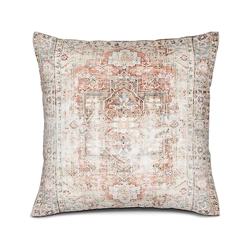 POMOTER Bohemian Throw Pillow Covers Distressed Perser Rug Red Outdoor Decorative Linen Pillow Covers for Couch Bed Sofa Pillowcases (20x20Inch) von POMOTER