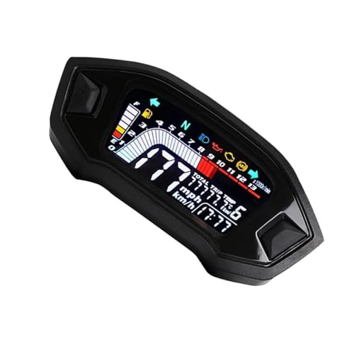 POMPOMPUR Digitales Motorrad-Armaturenbrett Mit 13 U/min LCD-Tachometer Kilometerzähler Drehzahlmesser Für MSX125 2013–2019 von POMPOMPUR