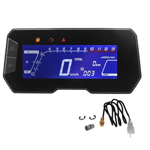 POMPOMPUR Für CRF300L CRF300 Für Rally CRF250 L Für GROM Cb300r Motorrad RPM Digital Tacho Einstellbare Tachometer POMPOMPUR Für CRF300L CRF300 Für Rally CRF250 L Für GROM Cb300r Motorrad RPM Digital Tacho Einstellbare Tachometer von POMPOMPUR
